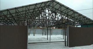 Двускатные навесы из профнастила Черемхово, цена от 1780 руб.