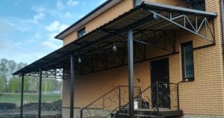 Навесы из профнастила над крыльцом Черемхово, цена от 1780 руб.